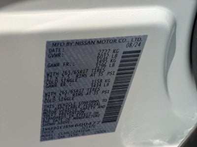 2025 Nissan Frontier Crew Cab 4x2 SV