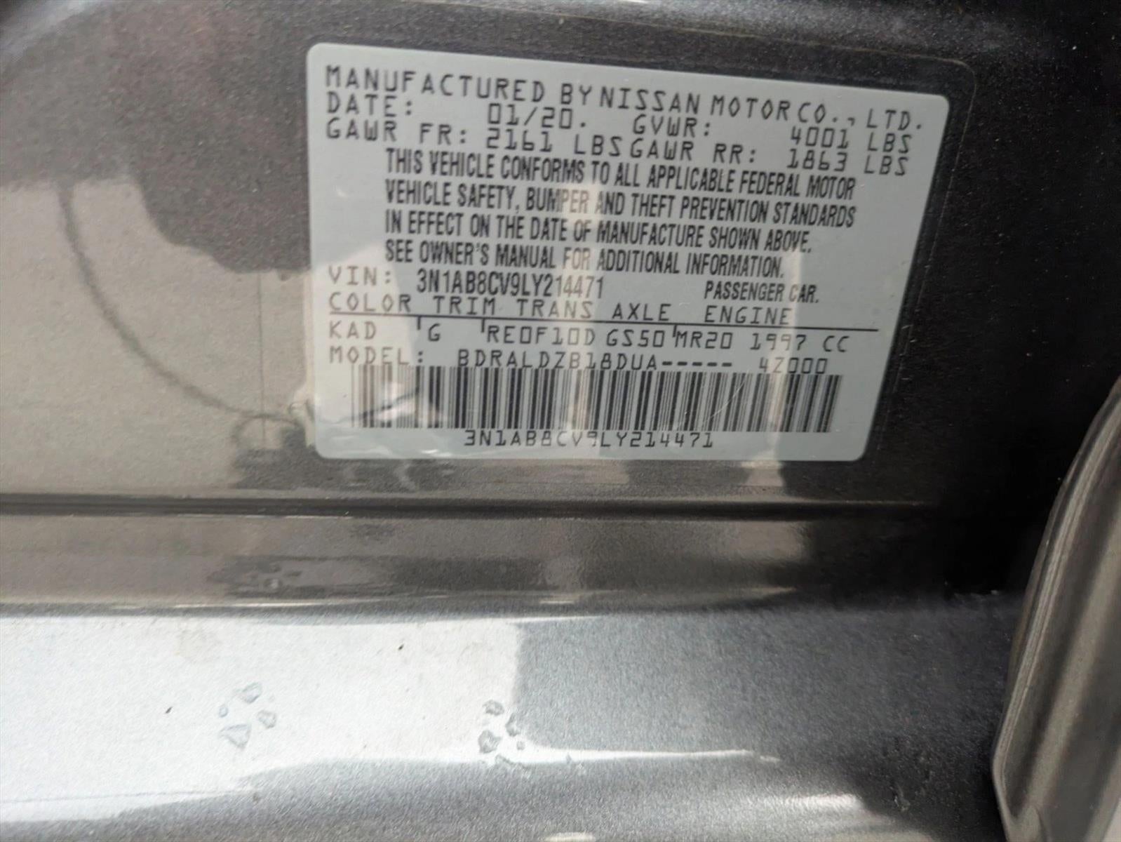 2020 Nissan Sentra SV CVT