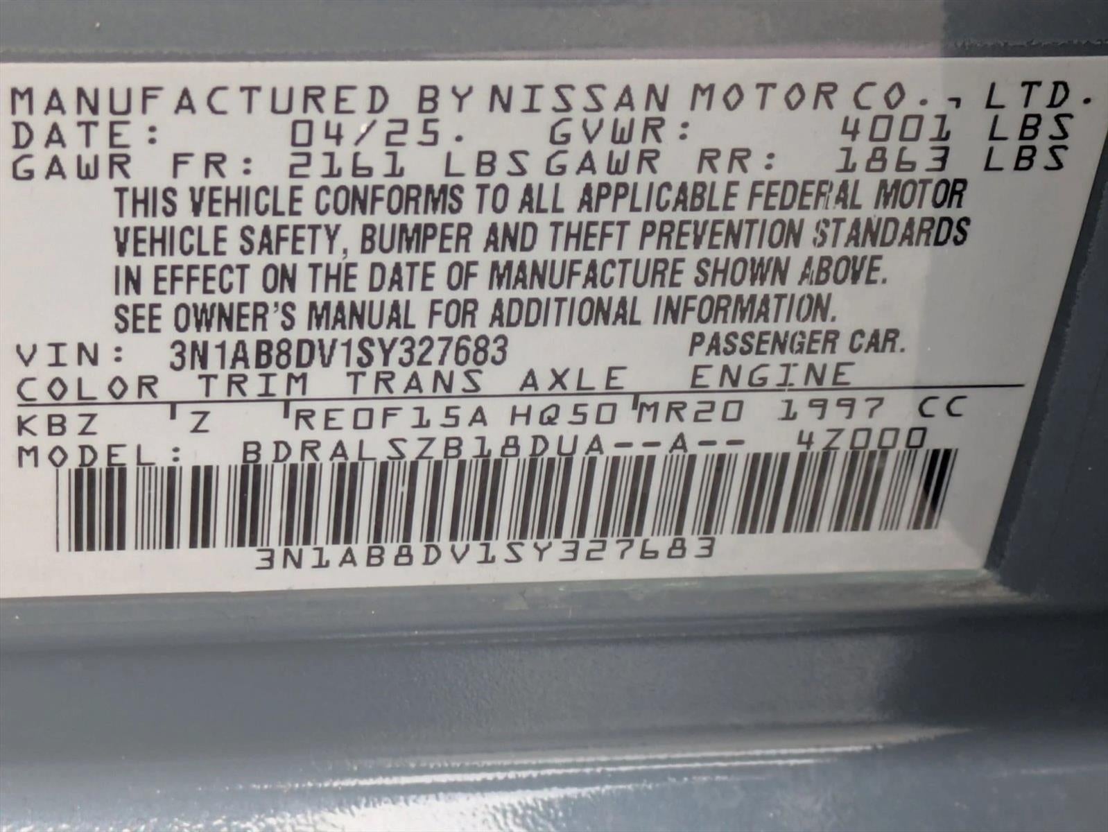 2025 Nissan Sentra SR CVT