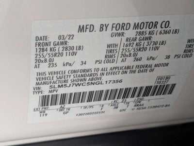 2022 Lincoln Aviator Reserve RWD