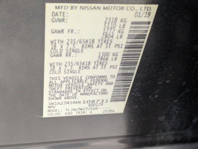 2019 Nissan Murano FWD S