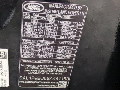 2025 Land Rover Range Rover Sport P360 SE