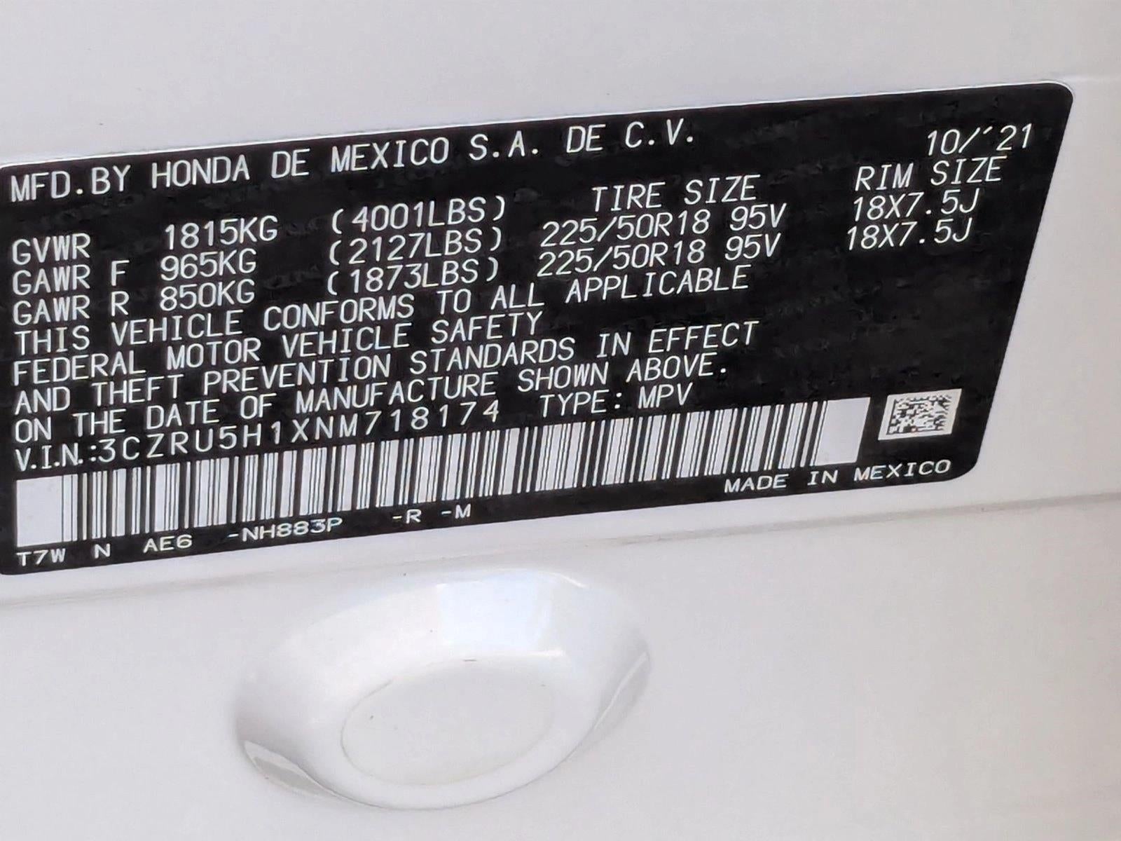 2022 Honda HR-V Sport 2WD CVT