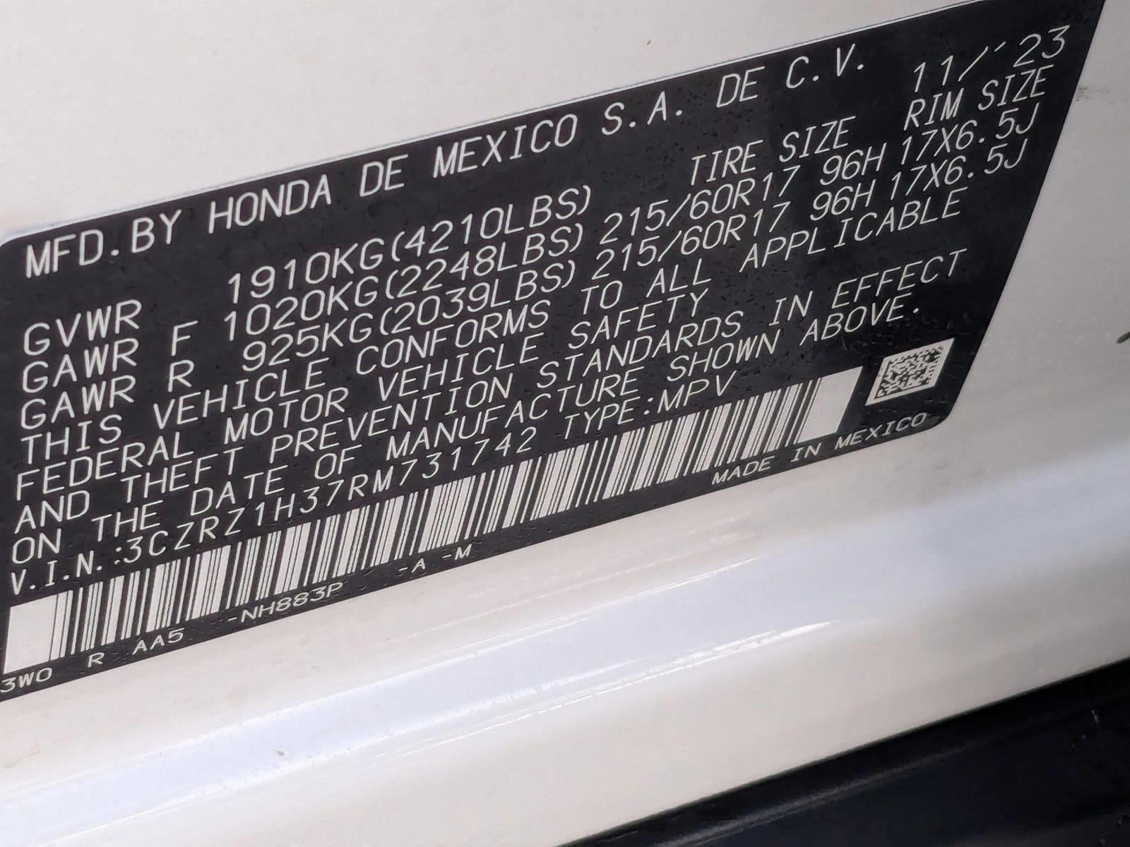 2024 Honda HR-V LX 2WD CVT