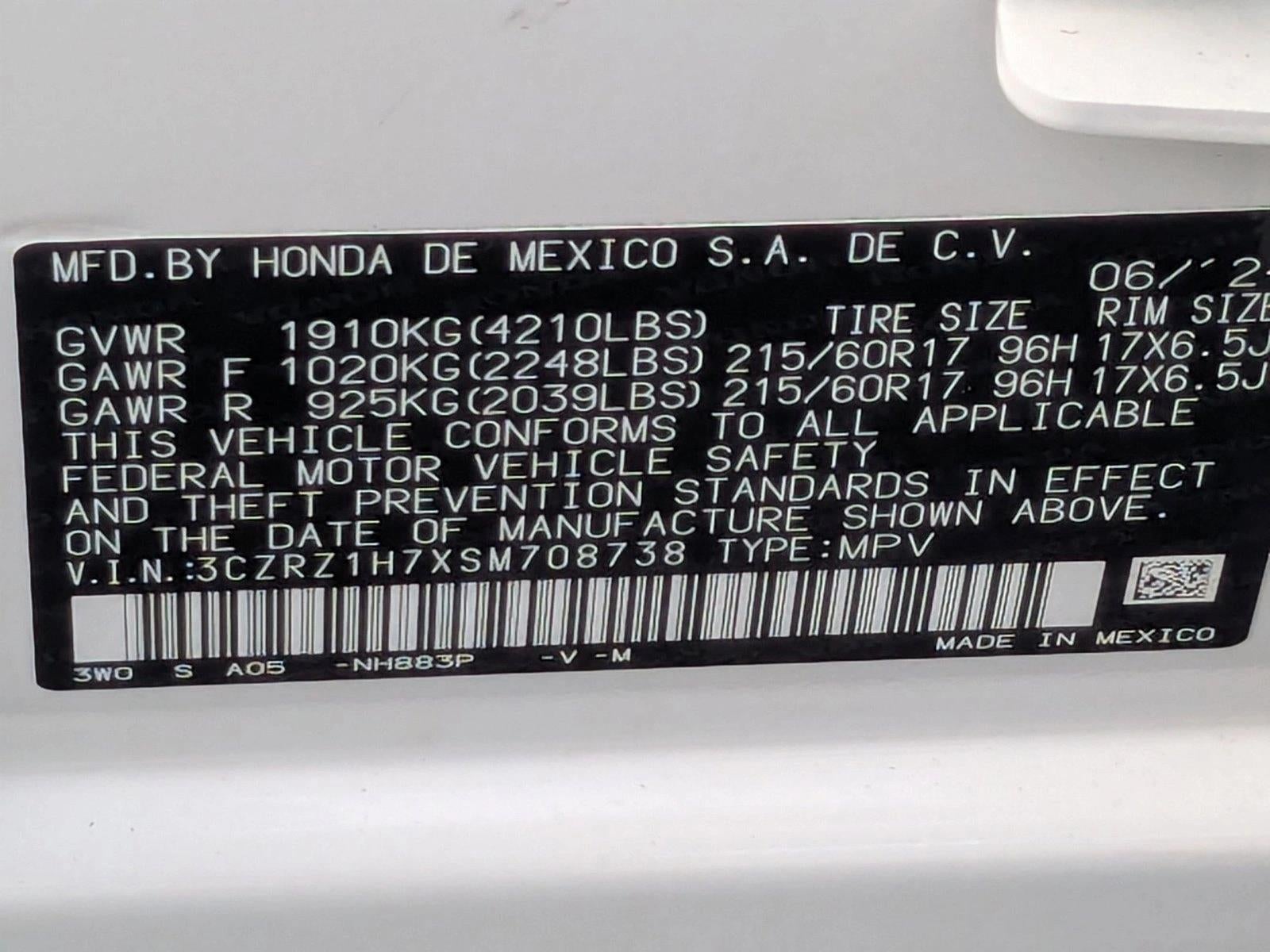 2025 Honda HR-V EX-L 2WD CVT