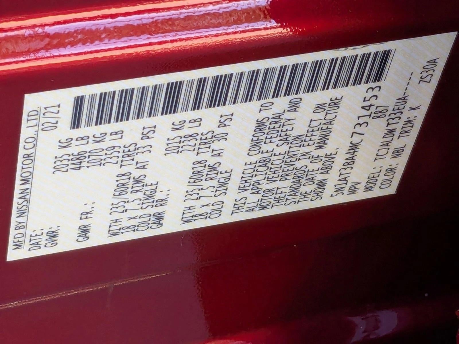 2021 Nissan Rogue FWD SV