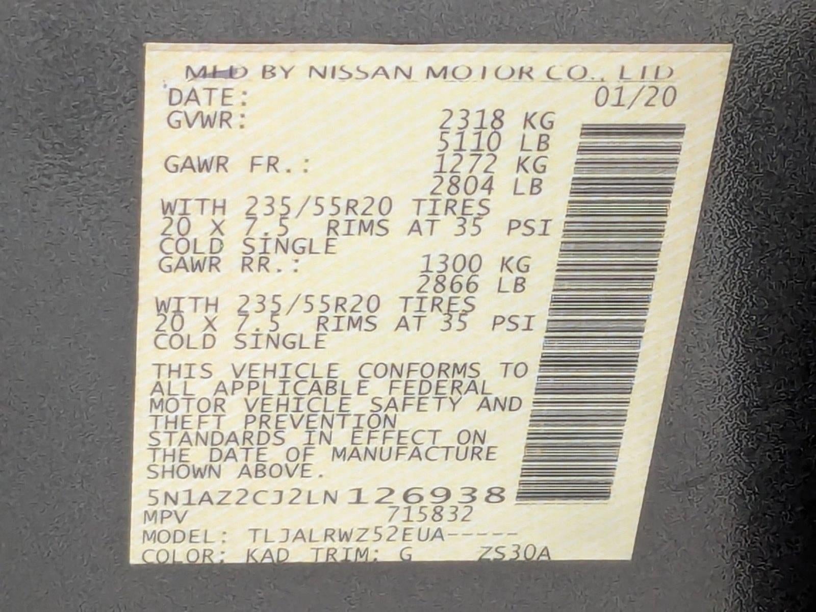 2020 Nissan Murano FWD SL