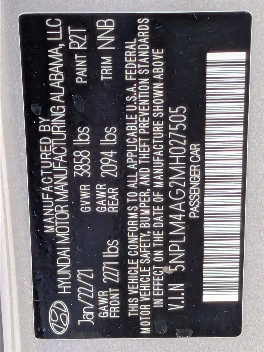 2021 Hyundai ELANTRA SEL IVT