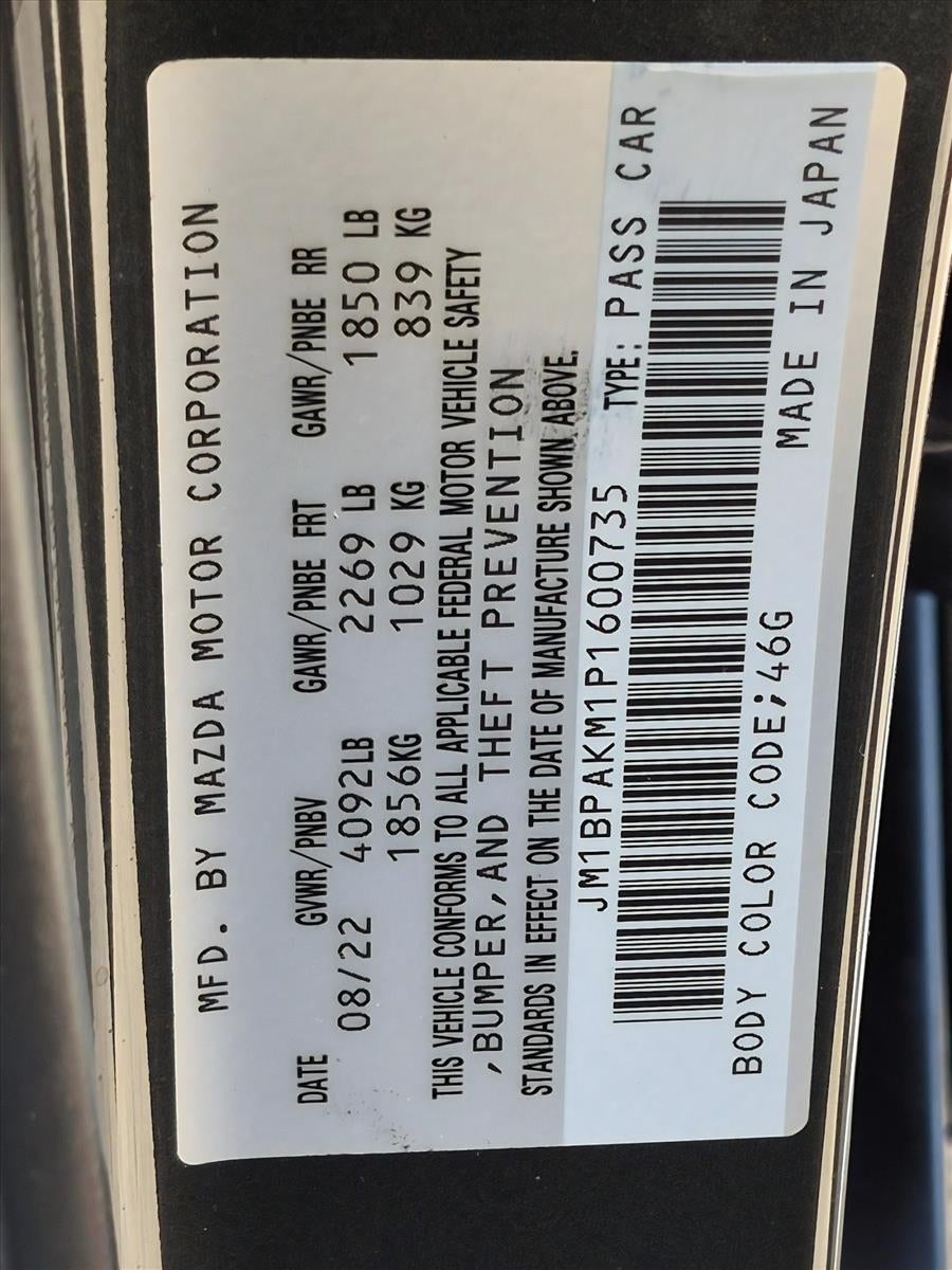 2023 Mazda Mazda3 Hatchback 2.5 S Select Auto FWD