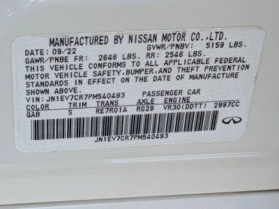 2023 INFINITI Q50 SENSORY AWD