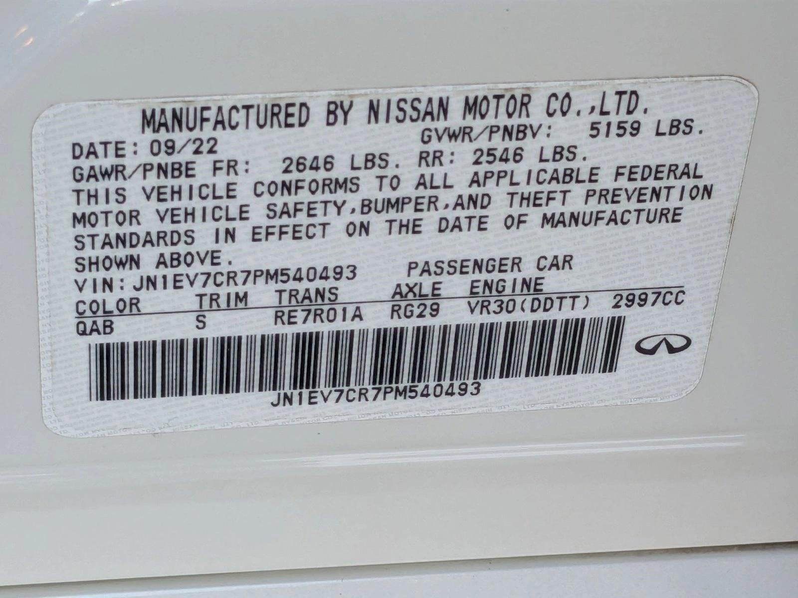 2023 INFINITI Q50 SENSORY AWD