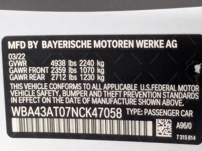 2022 BMW 430i xDrive Convertible