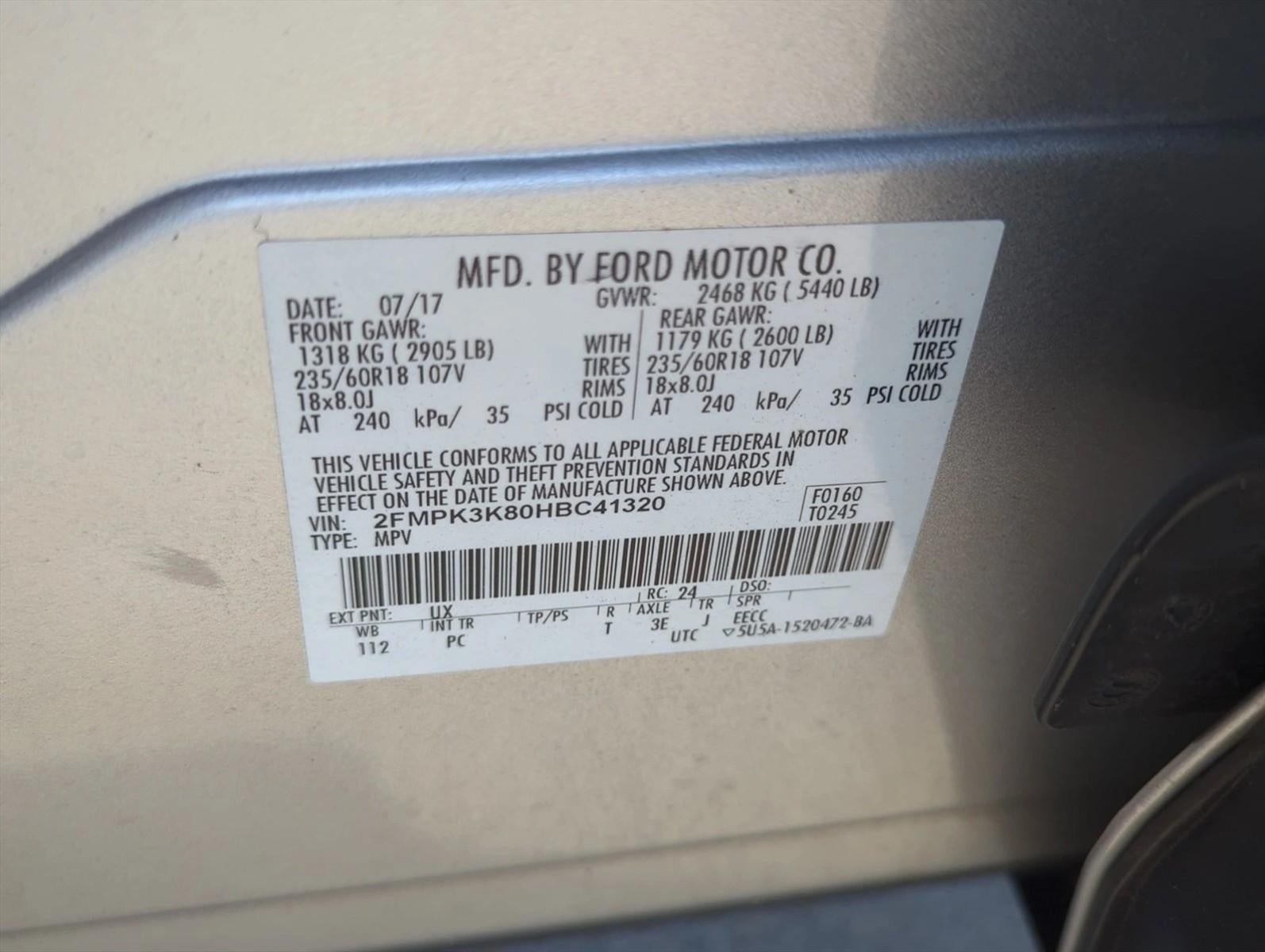 2017 Ford Edge Titanium FWD