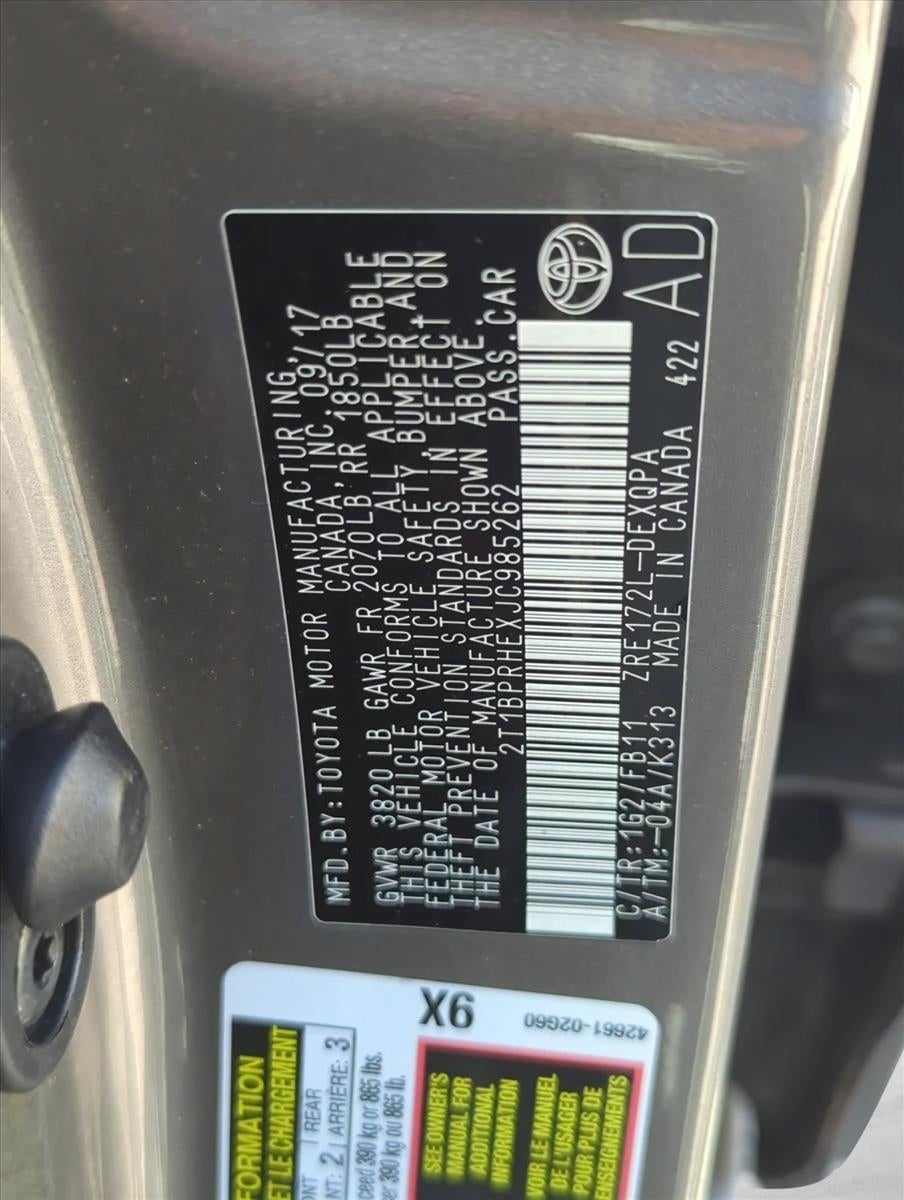 2018 Toyota Corolla LE Eco CVT (Natl)