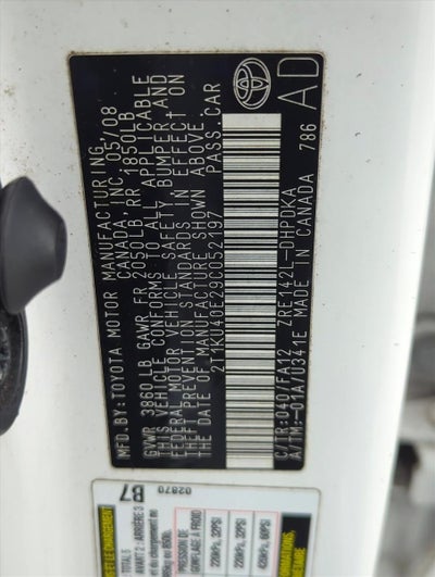 2009 Toyota Matrix 5dr Wgn Auto FWD (Natl)