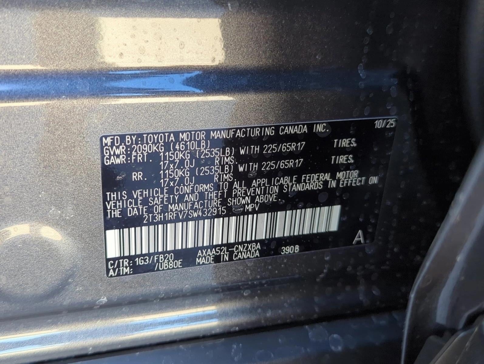 2025 Toyota RAV4 LE FWD (GS)