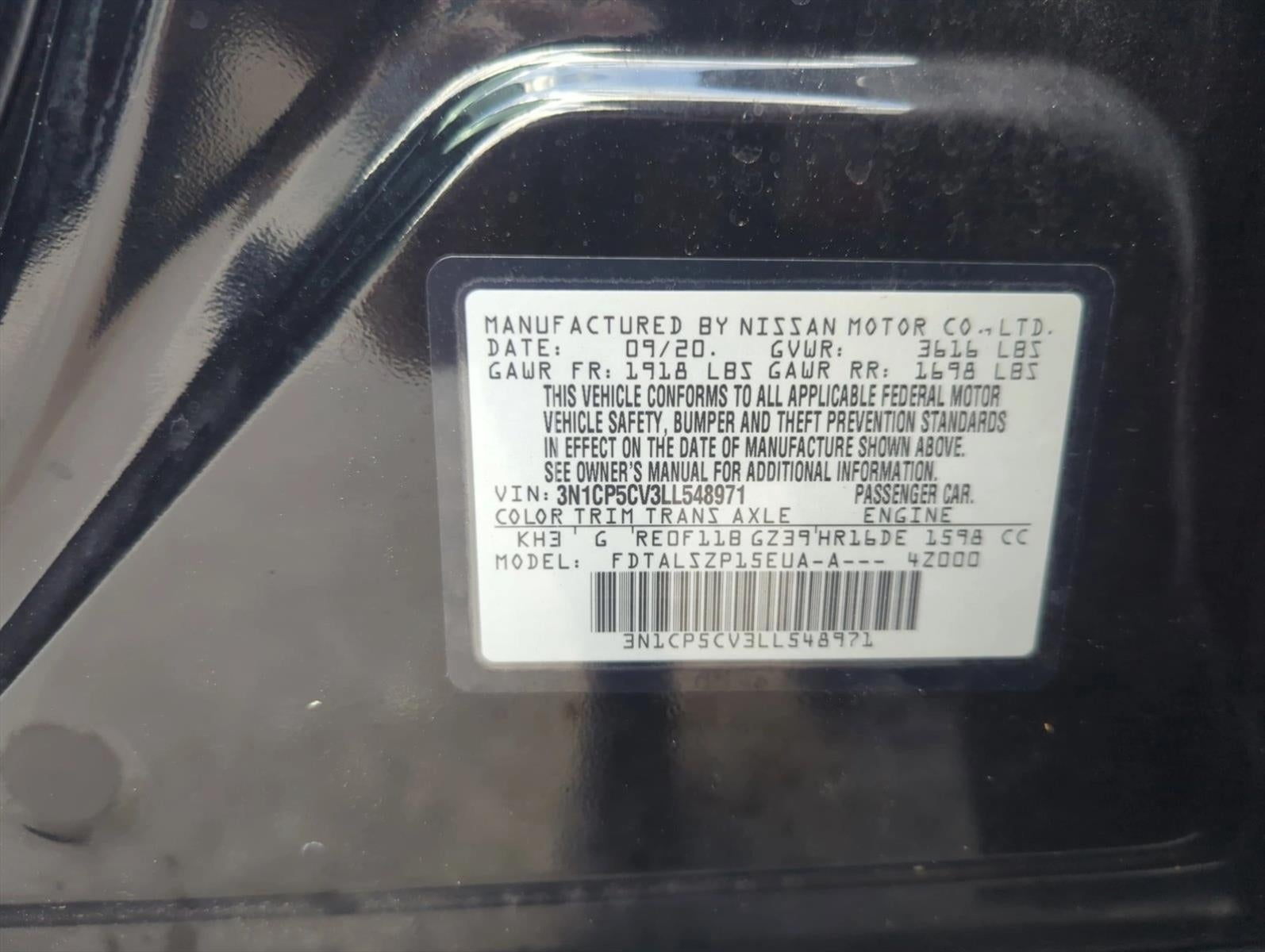 2020 Nissan Kicks SV FWD