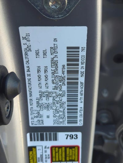 2021 Toyota Tacoma 4WD 4WD SR Double Cab 5' Bed V6 AT (GS)