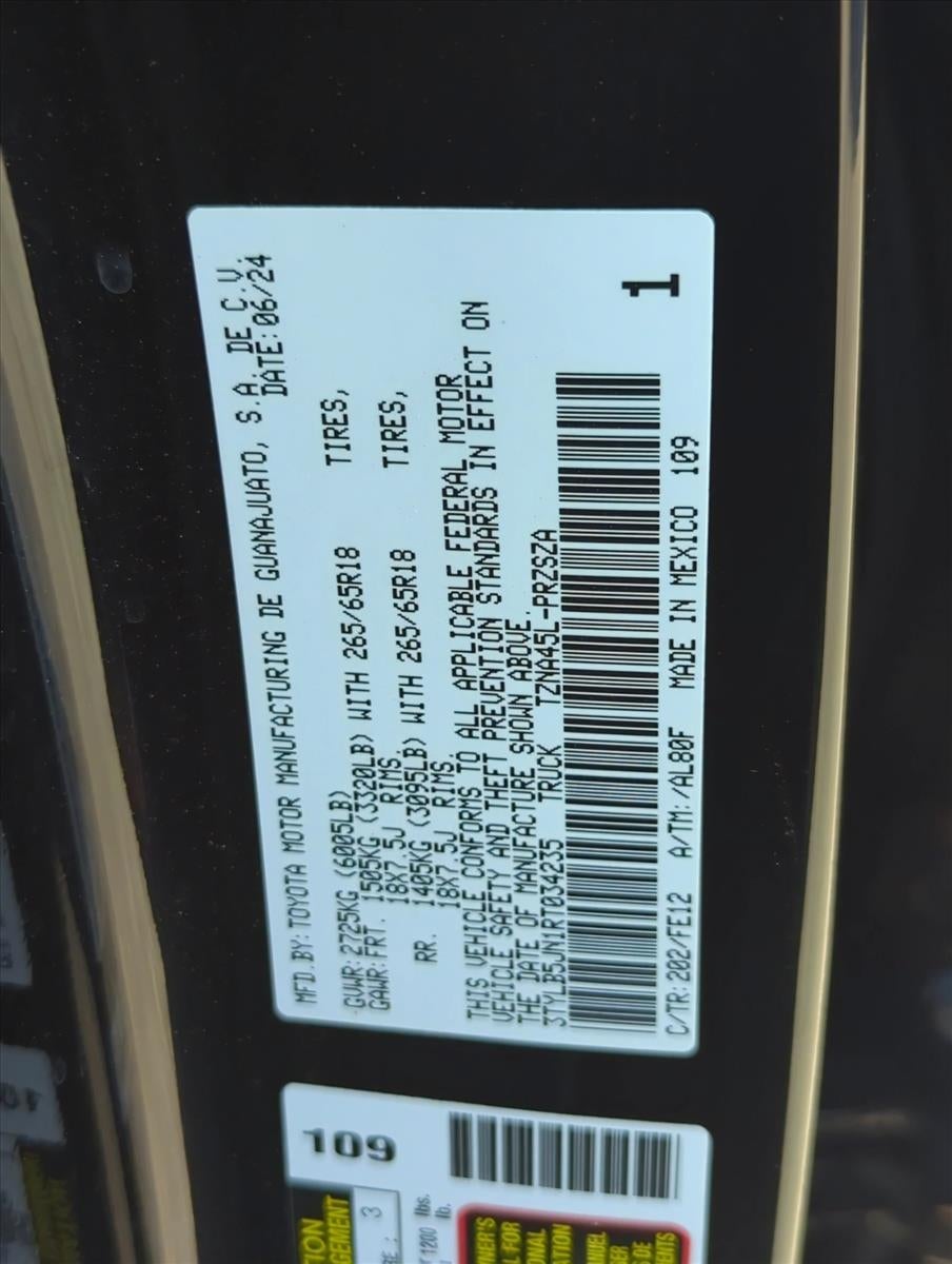 2024 Toyota Tacoma 4WD 4WD TRD Sport Double Cab 5' Bed AT (Natl)