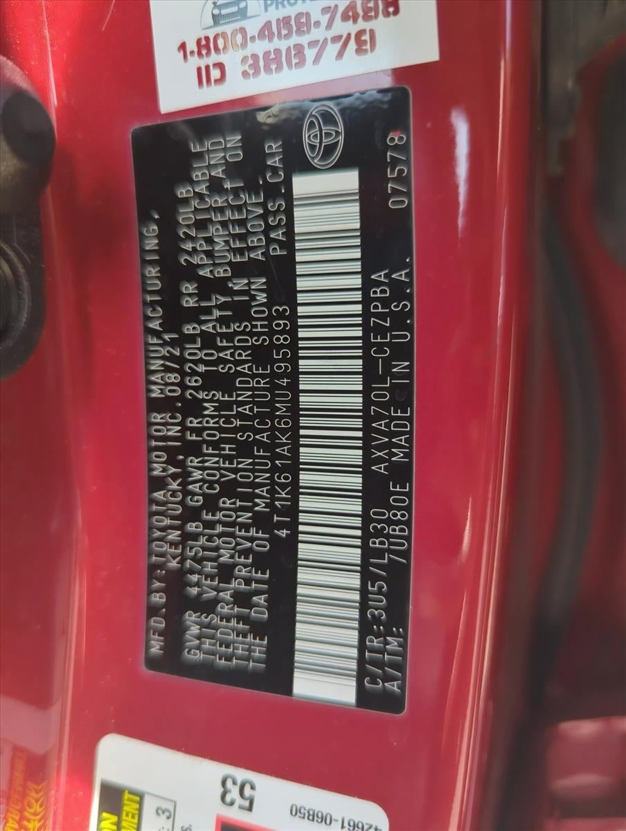 2021 Toyota Camry XSE Auto (Natl)