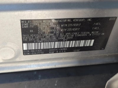 2025 Toyota RAV4 Hybrid XLE AWD (Natl)