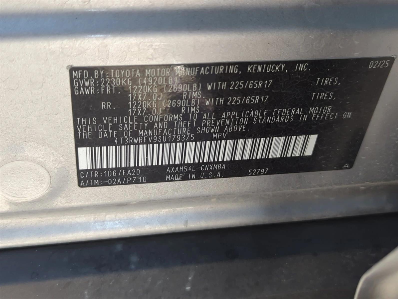 2025 Toyota RAV4 Hybrid XLE AWD (Natl)