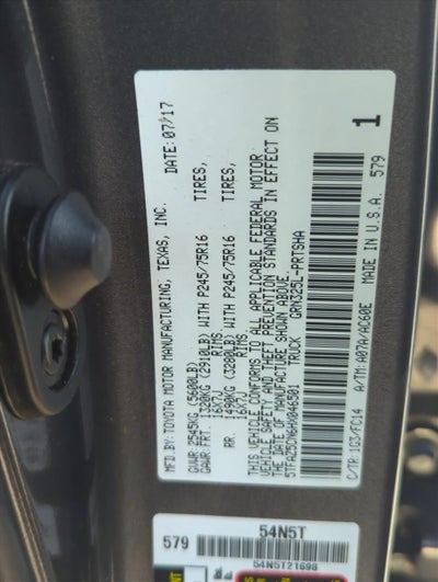 2017 Toyota Tacoma SR5 Double Cab 5' Bed V6 4x2 AT (GS)
