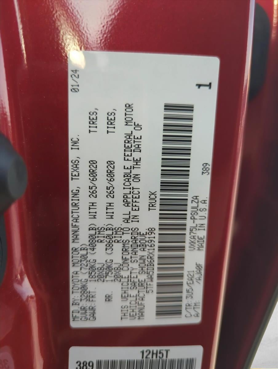 2024 Toyota Tundra 4WD 4WD Limited CrewMax 5.5' Bed (Natl)