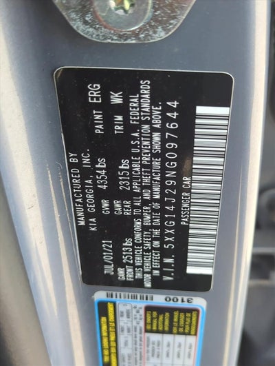 2022 Kia K5 LXS Auto FWD