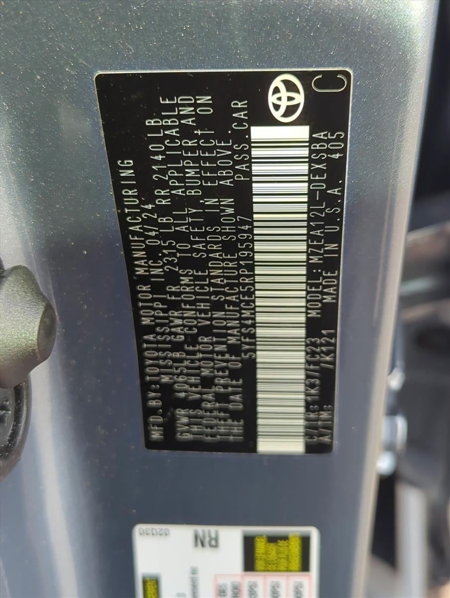2024 Toyota Corolla SE CVT (Natl)
