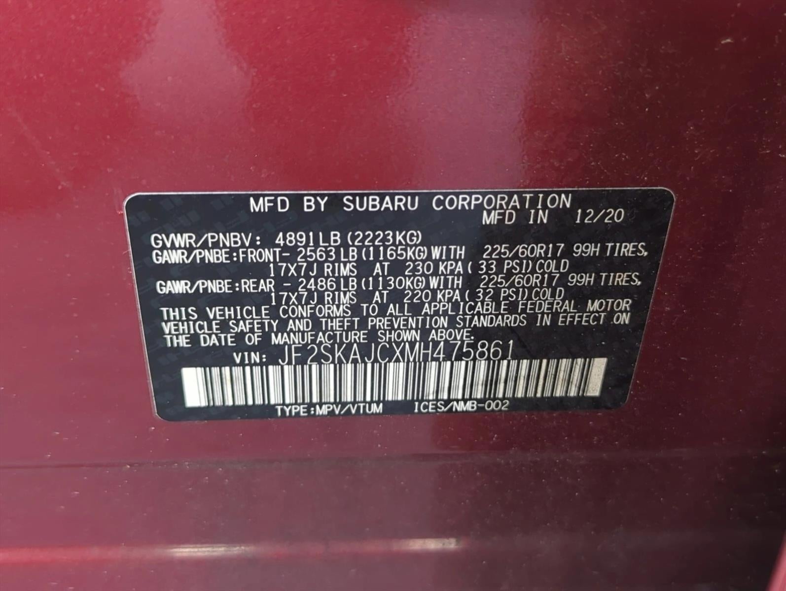 2021 Subaru Forester Premium CVT