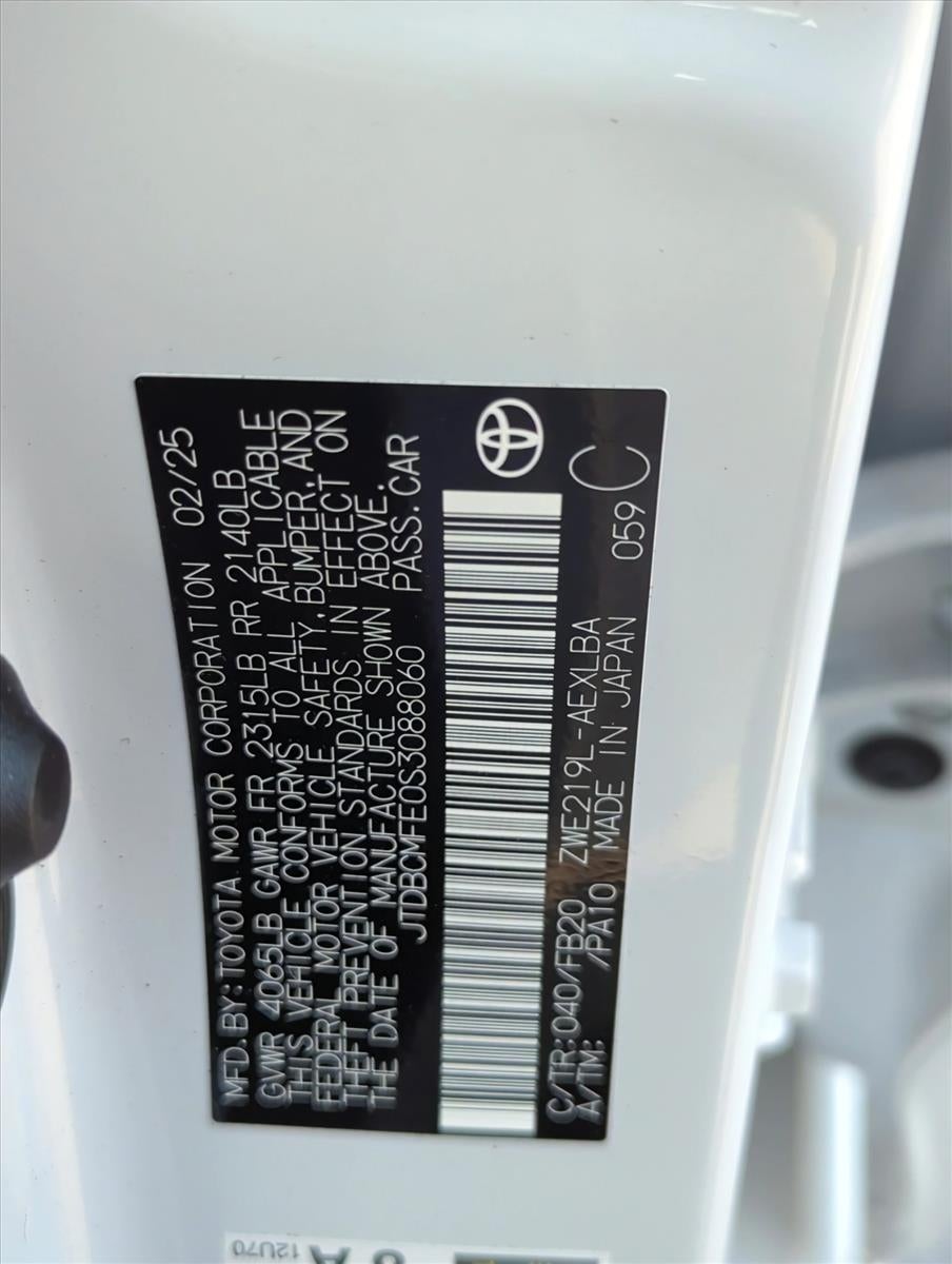 2025 Toyota Corolla Hybrid LE FWD (Natl)