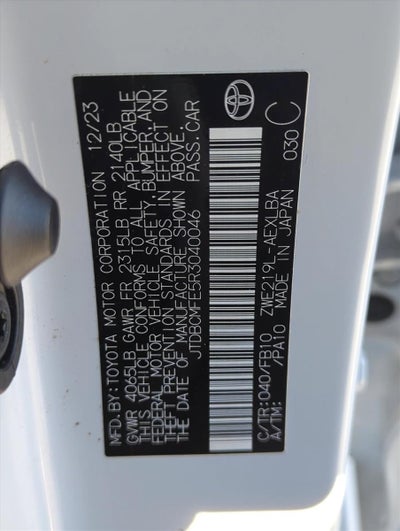 2024 Toyota Corolla Hybrid LE FWD (Natl)