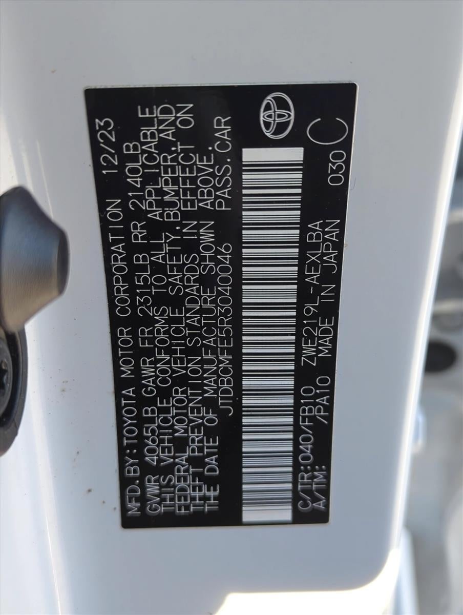 2024 Toyota Corolla Hybrid LE FWD (Natl)