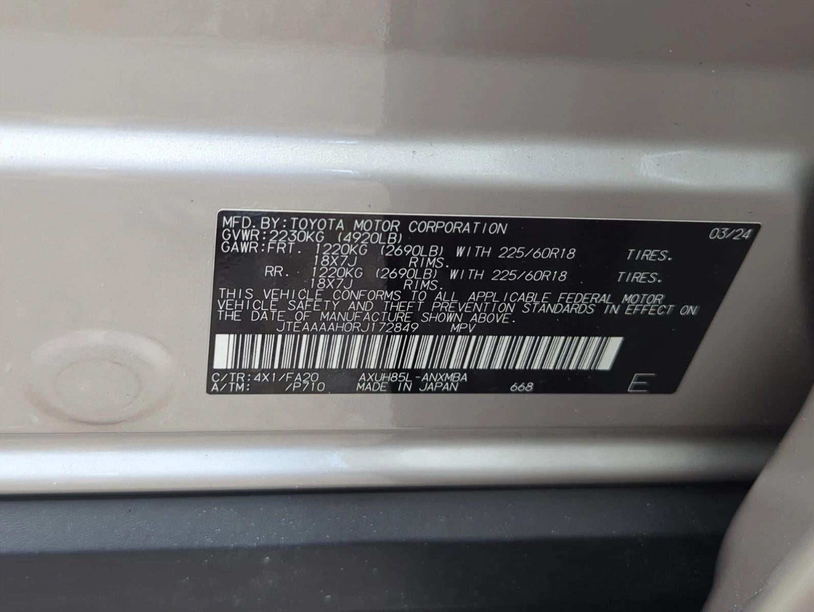 2024 Toyota Venza LE AWD (GS)