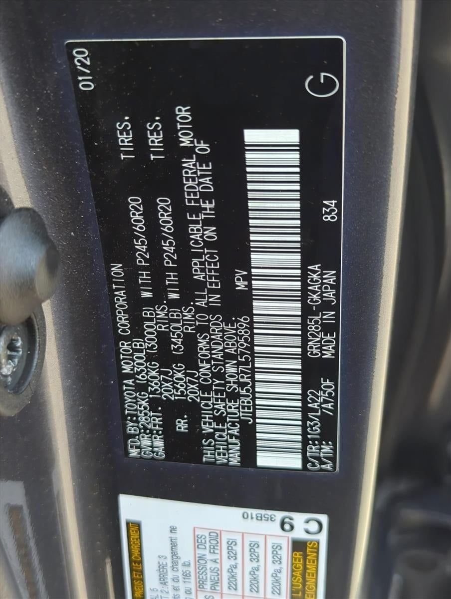2020 Toyota 4Runner Limited 4WD (Natl)