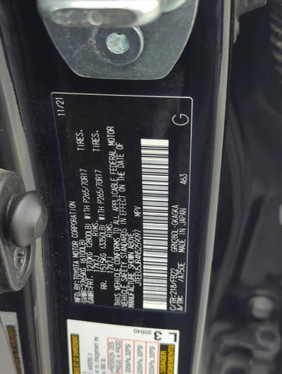 2022 Toyota 4Runner SR5 2WD (Natl)