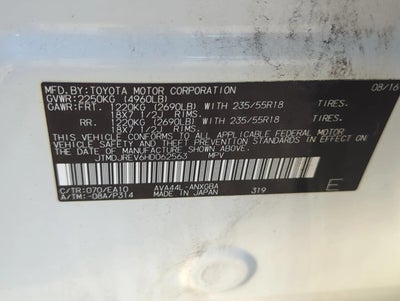 2017 Toyota RAV4 Hybrid Limited AWD (Natl)