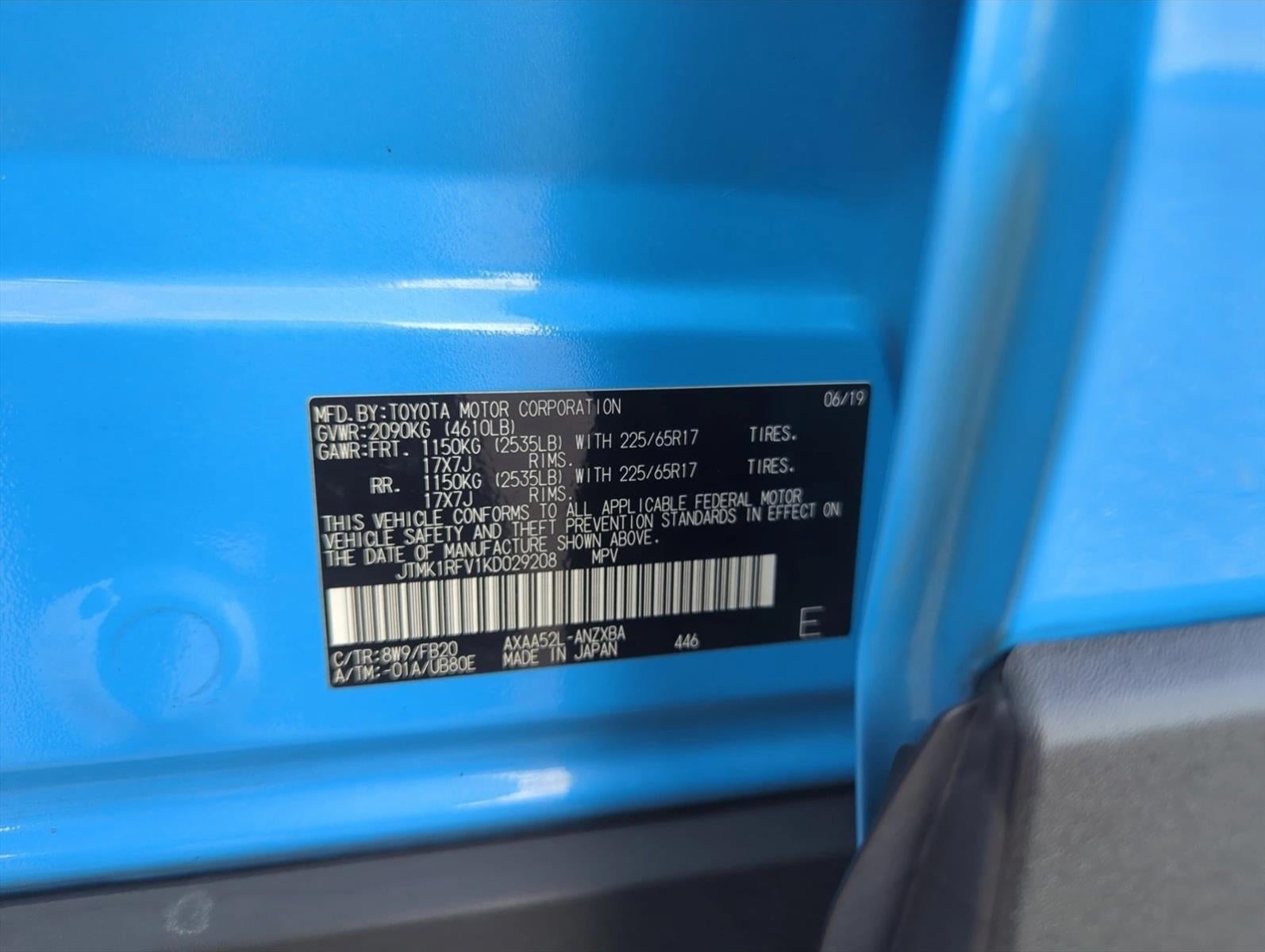 2019 Toyota RAV4 LE FWD (GS)