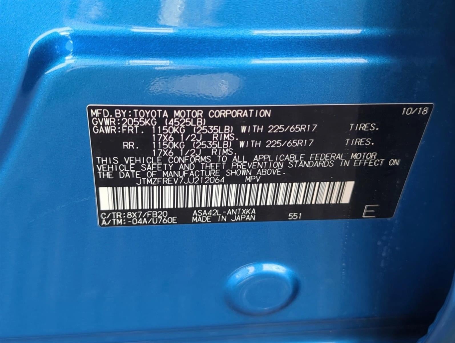 2018 Toyota RAV4 LE FWD (GS)