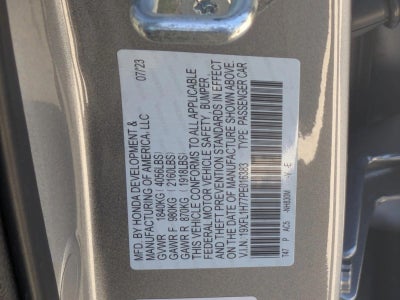 2023 Honda Civic Hatchback EX-L CVT