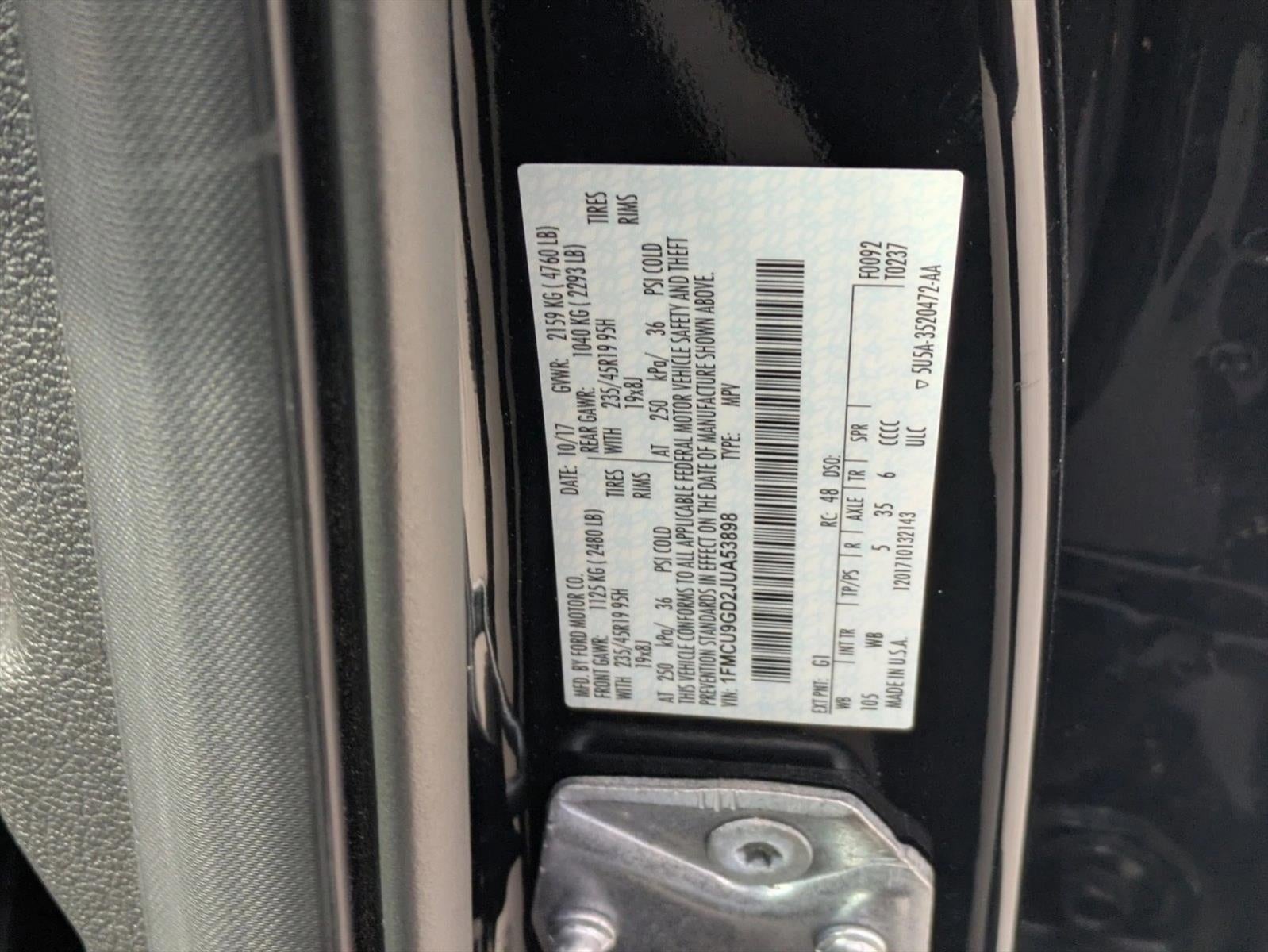 2018 Ford Escape SE 4WD