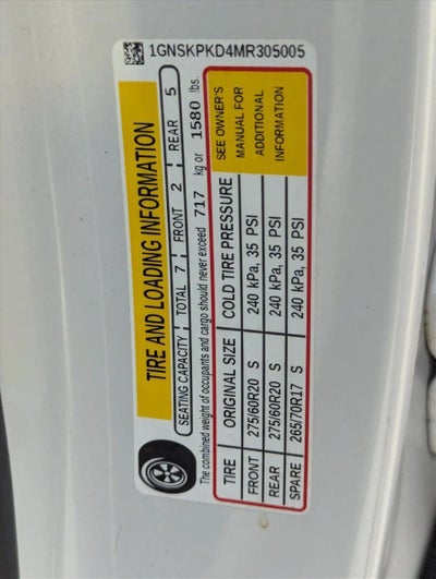 2021 Chevrolet Tahoe 4WD Z71