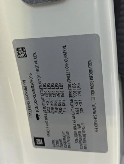 2021 Chevrolet Tahoe 4WD Z71