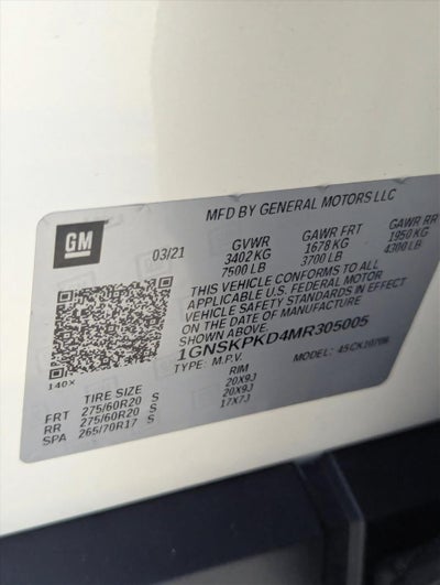 2021 Chevrolet Tahoe 4WD Z71