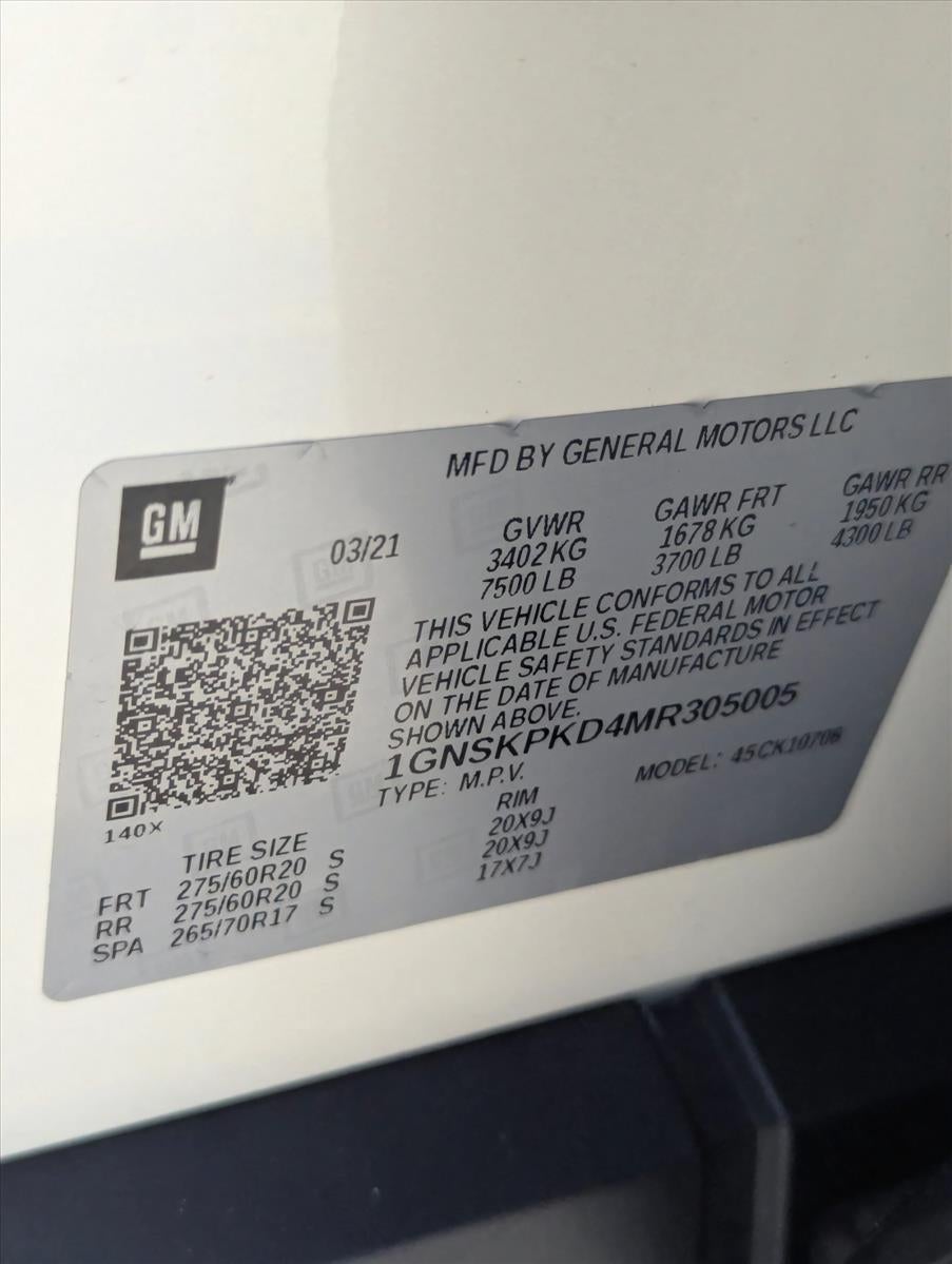 2021 Chevrolet Tahoe 4WD Z71