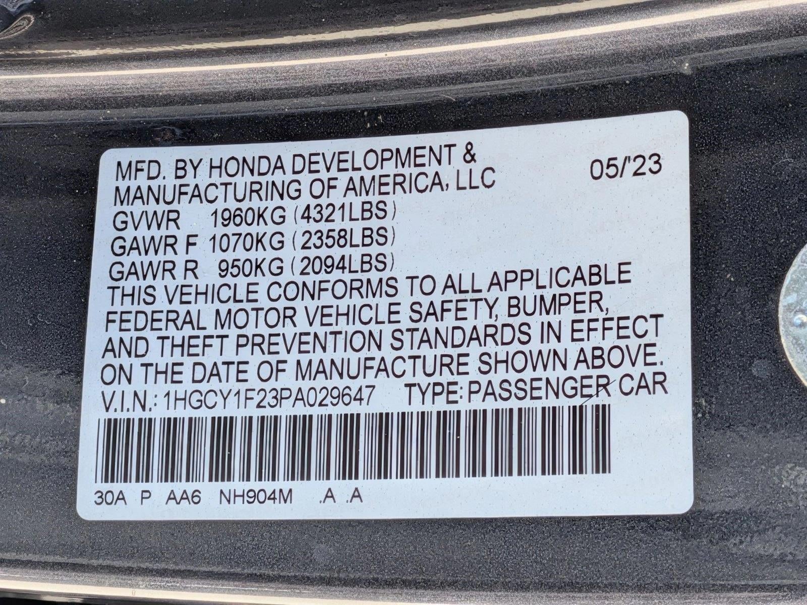 2023 Honda Accord Sedan LX CVT