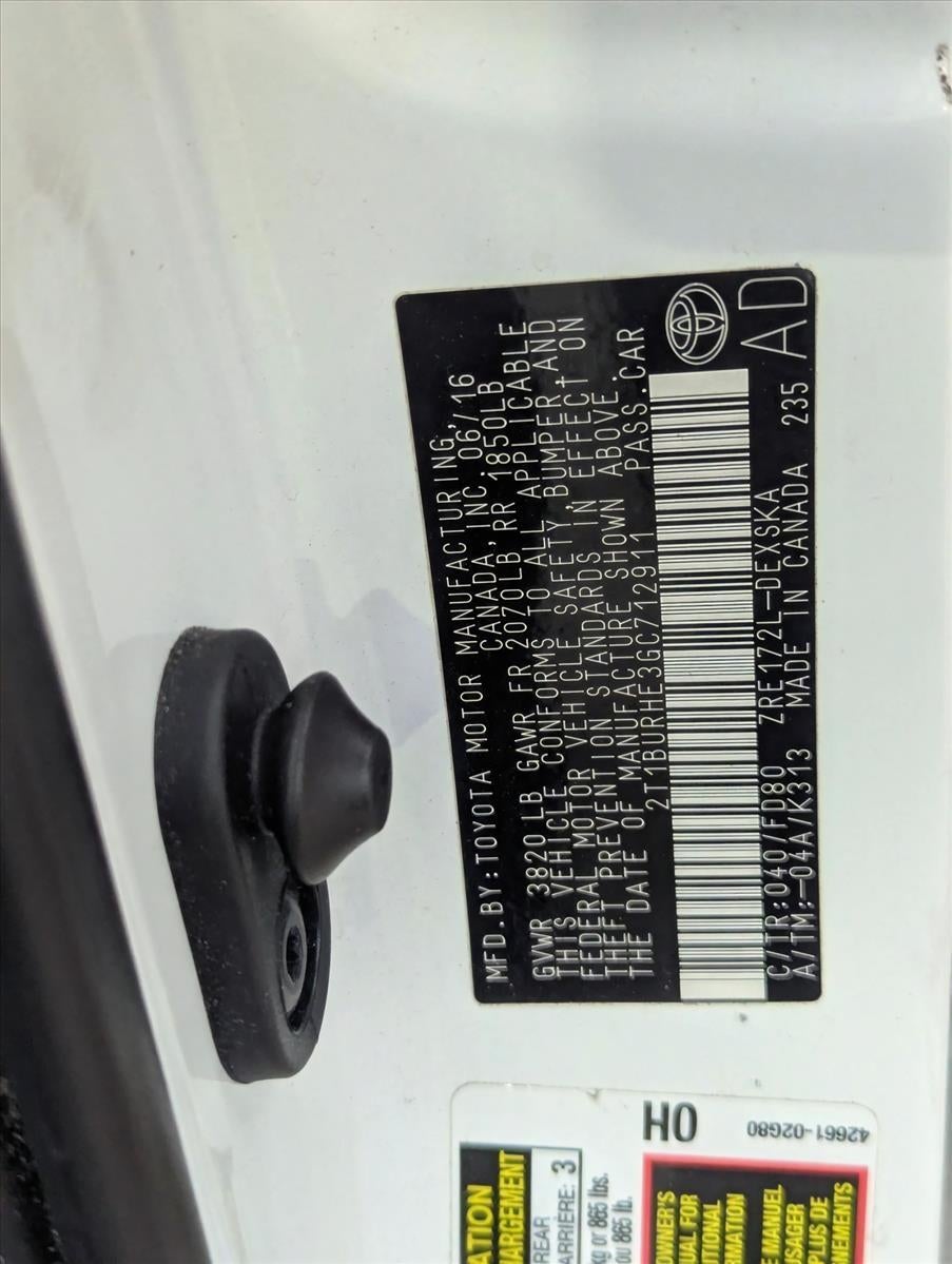 2016 Toyota Corolla 4dr Sdn CVT Auto S Plus (Natl)