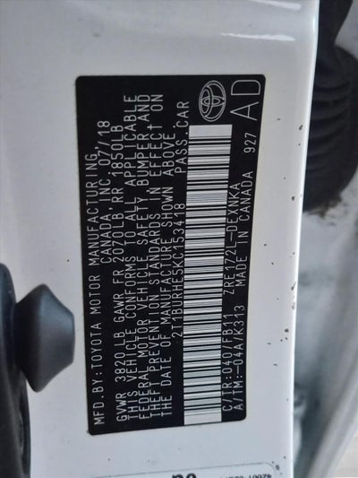 2019 Toyota Corolla LE CVT (Natl)