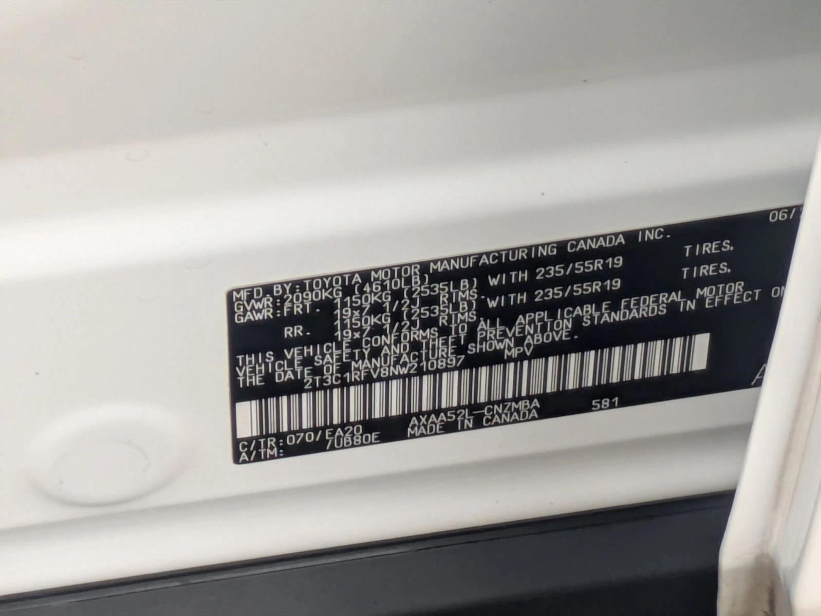 2022 Toyota RAV4 XLE Premium FWD (Natl)